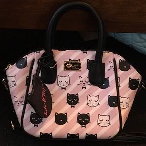 Betsy Johnson cat purse